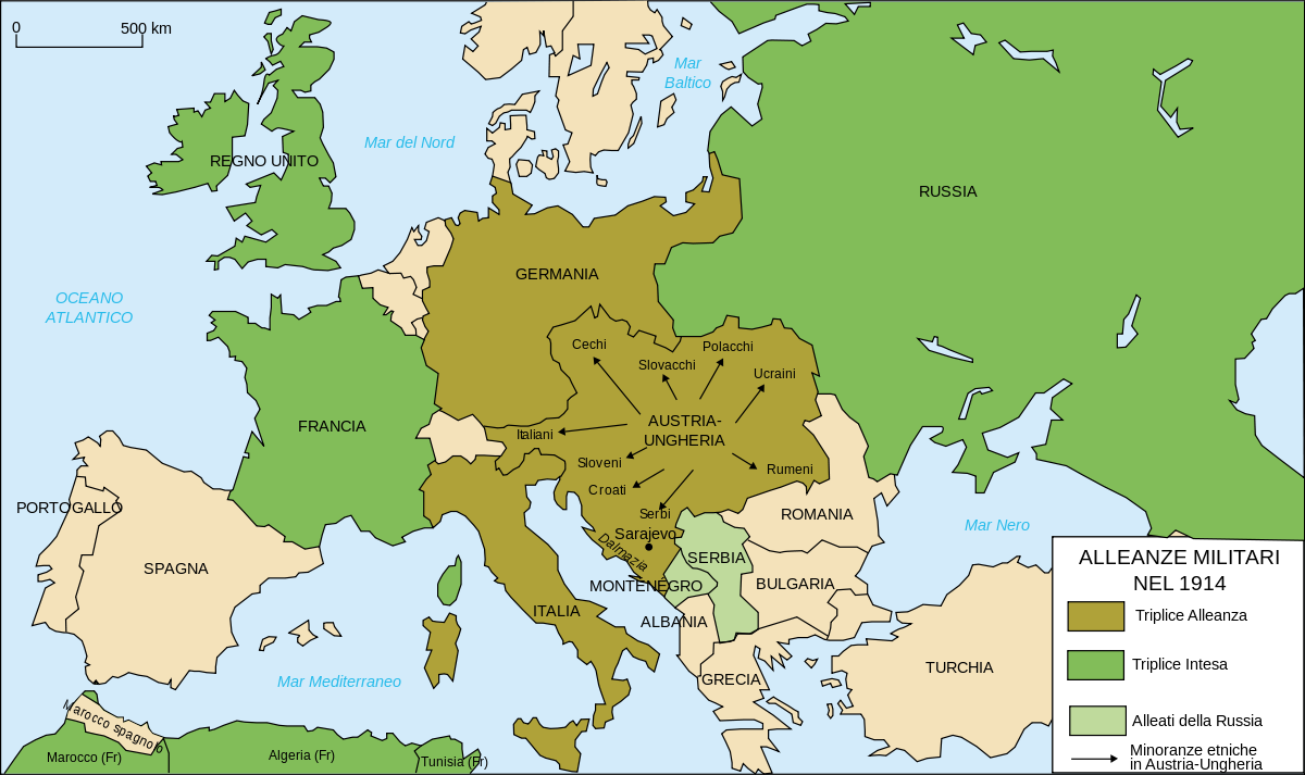 1200px Map Europe allia3nces 1914 it.svg