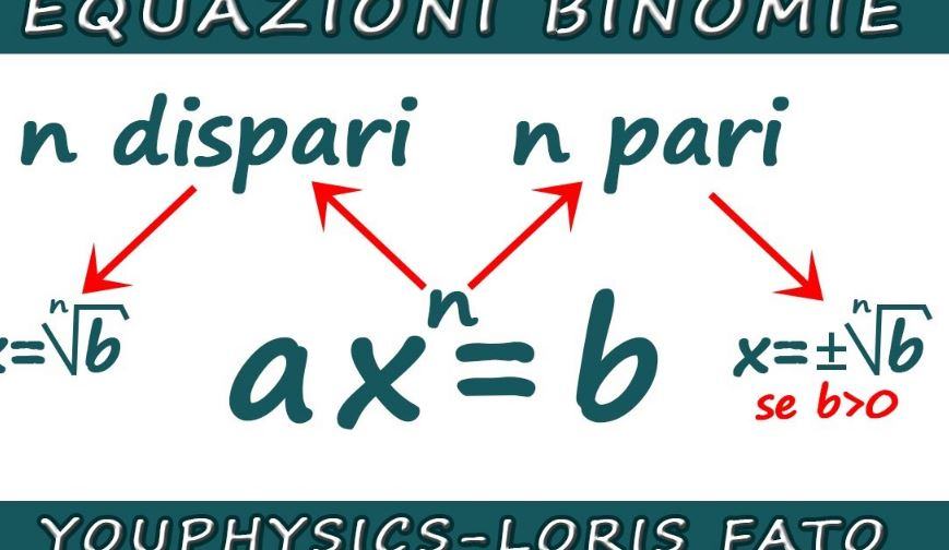 Quando un'equazione è binomia?