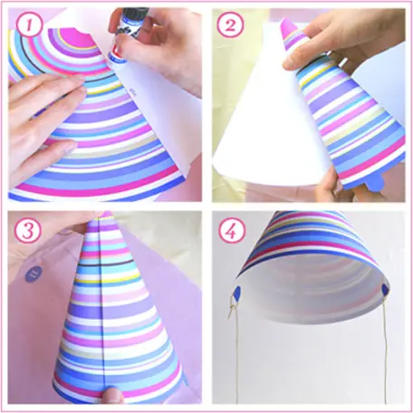 Come creare un cappello con un piatto di carta