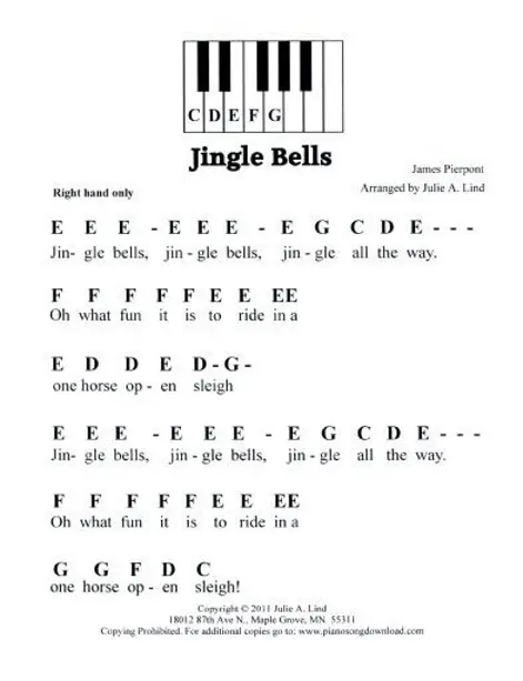 Imparare a Suonare “Jingle Bells” con il Pianoforte