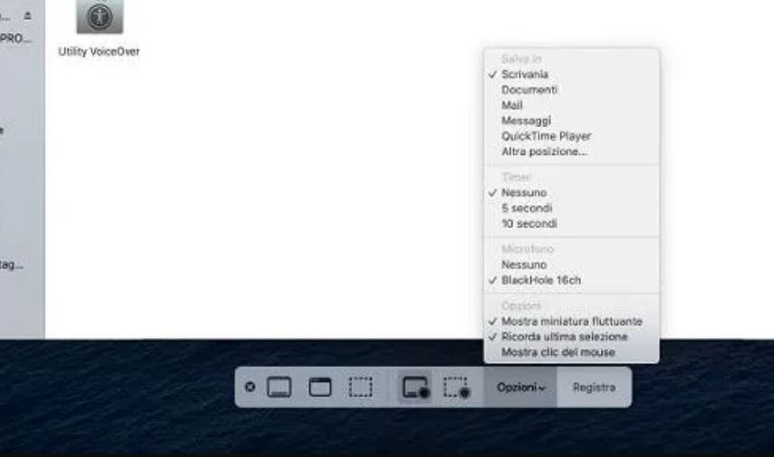 Come registrare l'audio del Mac?