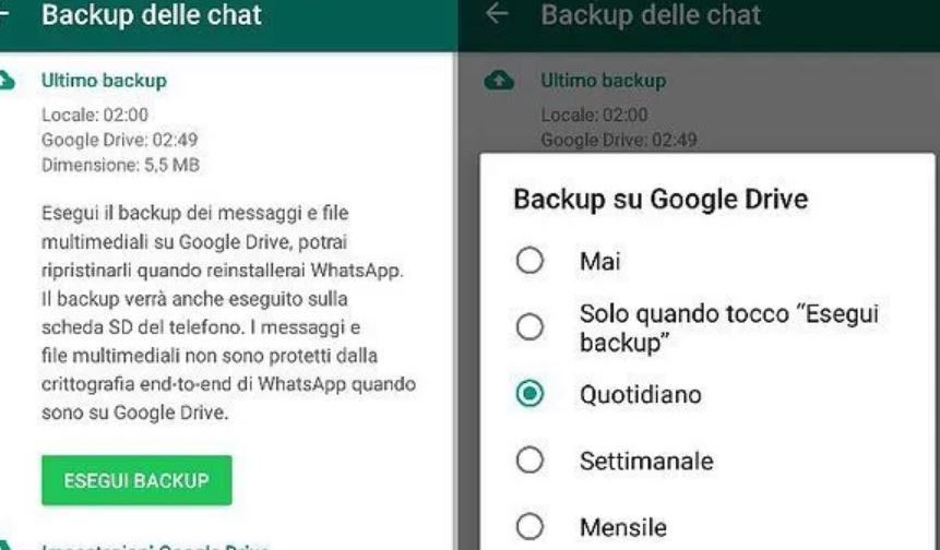 Come scaricare il Backup di WhatsApp da Drive?