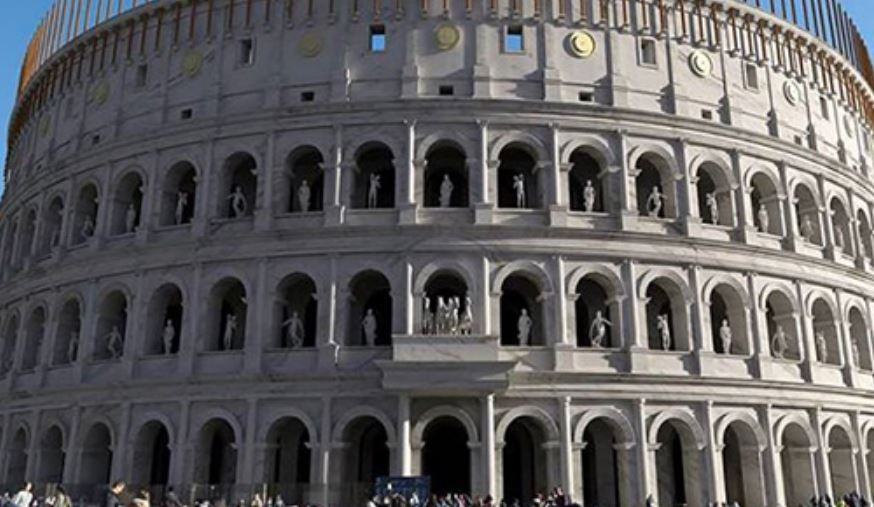 In che materiale è costruito il Colosseo?