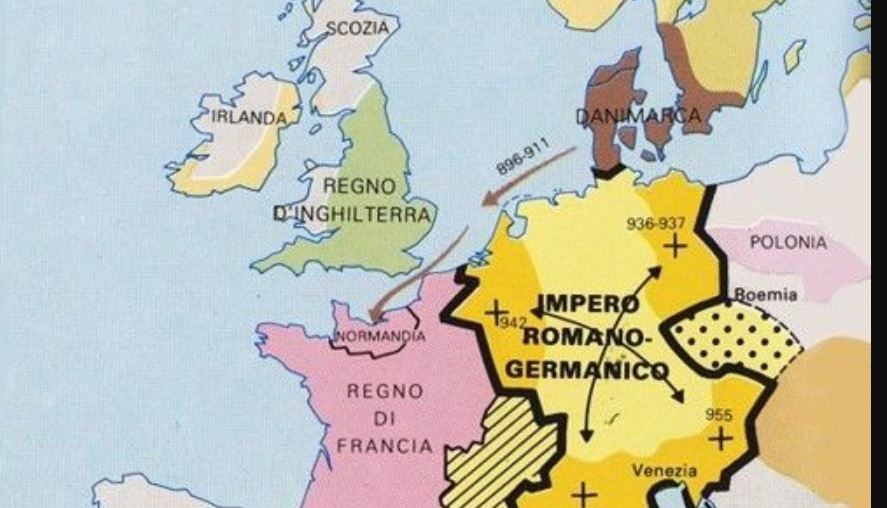 Quali sono i confini dell'impero di Ottone il Grande?
