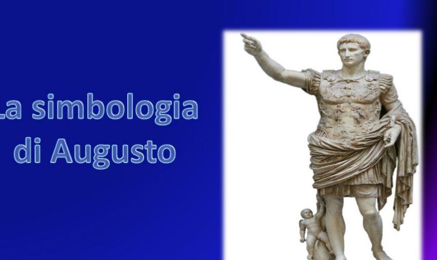 Quali sono i simboli del potere sulla statua di augusto?
