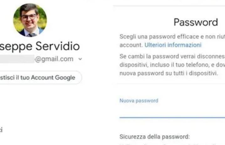 Come cambiare Password Google proveniente proveniente proveniente proveniente da sistema informatico?