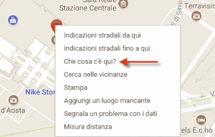 Come sono espresse le coordinate di Google Maps?