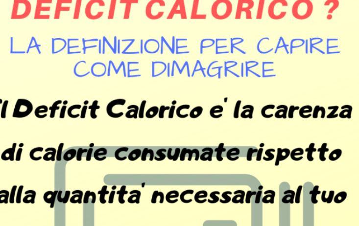 Come sapere il proprio deficit calorico?