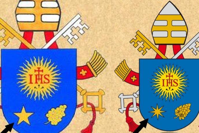 Quale rappresentazione simbolica è rappresentano nello stemma circa Papa Francesco?