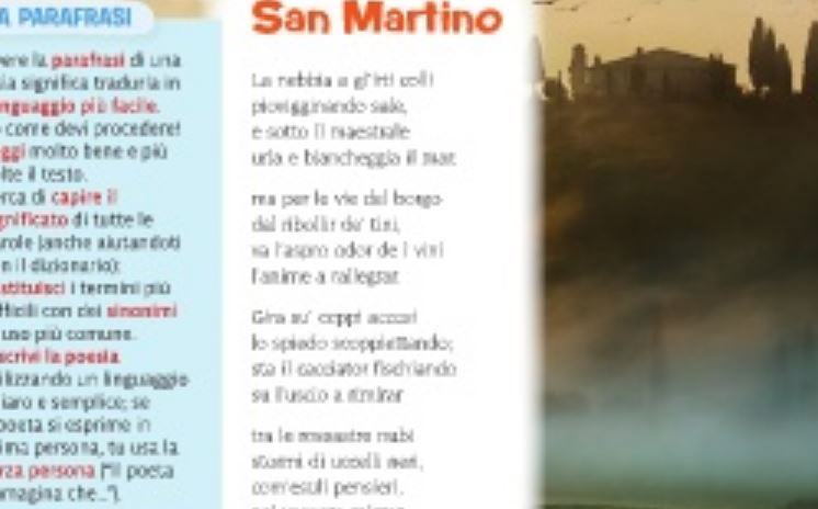 Cosa significa la poesia San Martino?