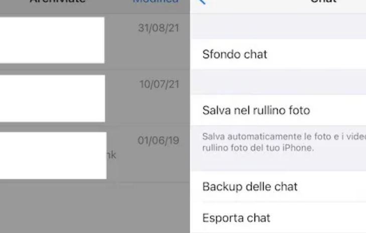 Come togliere una chat dall'archivio tutto WhatsApp?
